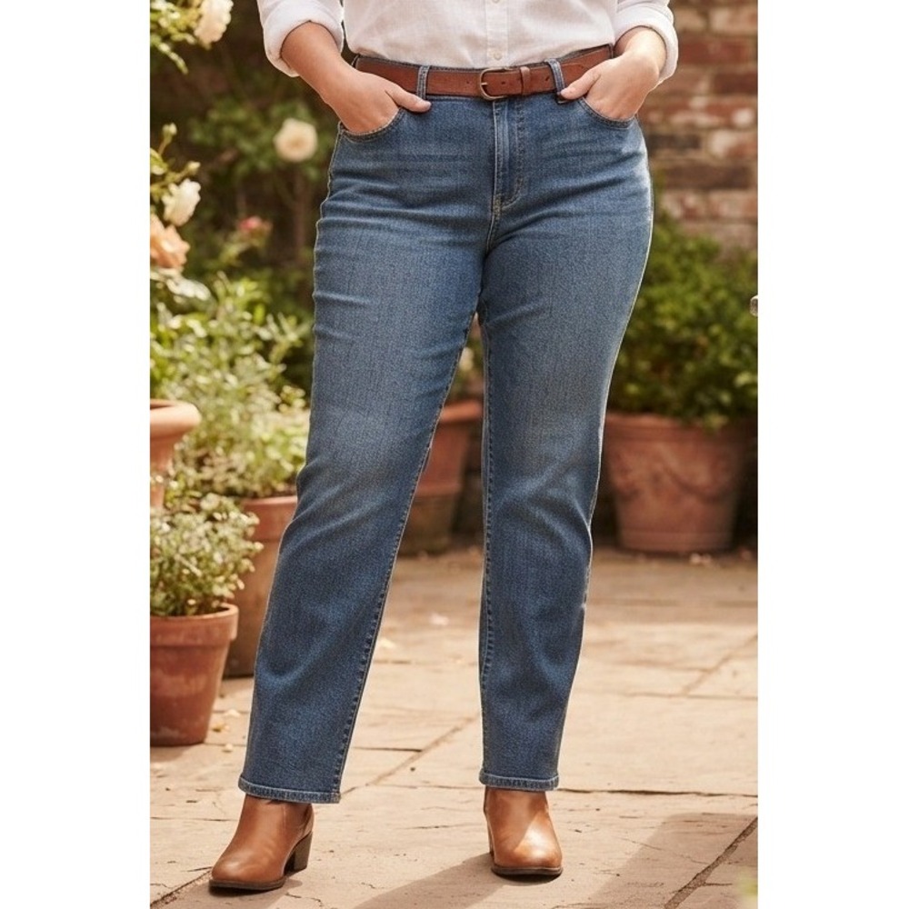 Carhartt Original Fit Straight Leg Blaine Jeans Womens 18W Blue Denim Rugged NWT